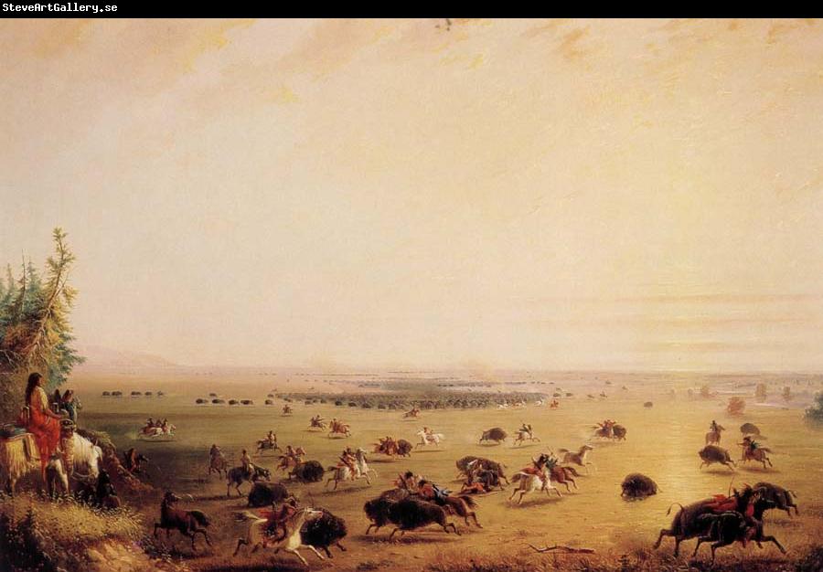 Miller, Alfred Jacob Surround of Buffalo by Indians